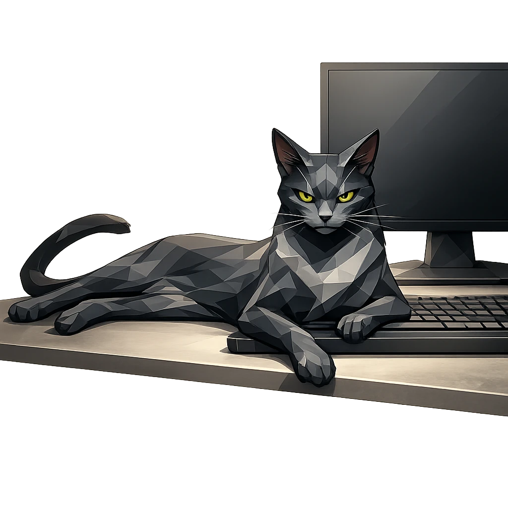 猫咪 ENTJ 桌面占岛专家结果插画