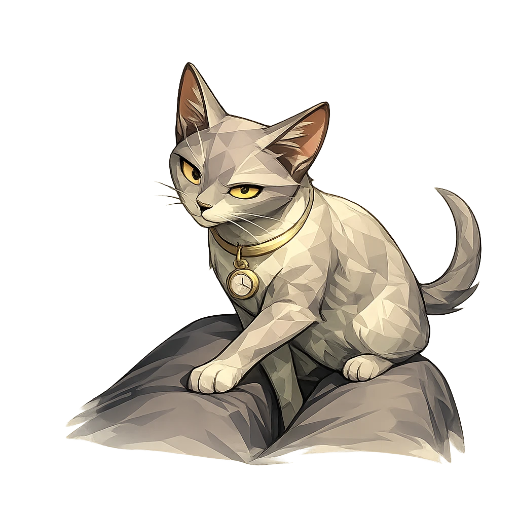 猫咪 ENFJ 膝盖计时器结果插画