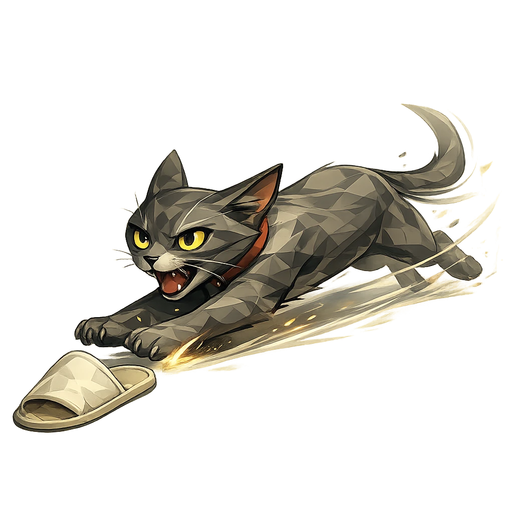 猫咪 ESTP 凌晨狂飙王结果插画