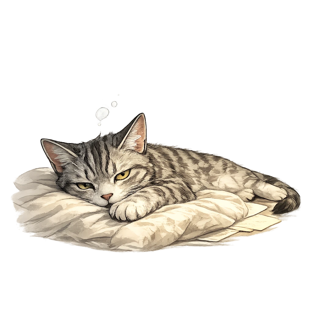 猫咪 ISTP 呼噜伪装者结果插画