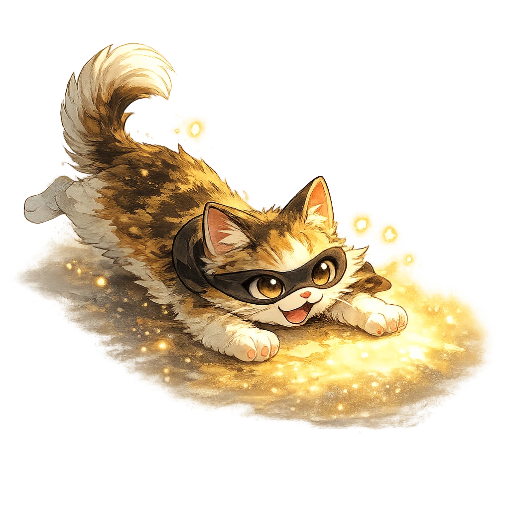 猫咪 ESFP 光斑窃贼结果插画
