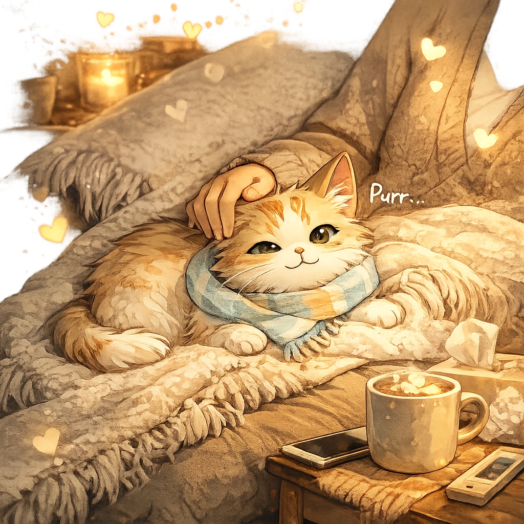 猫咪 INFP 温度操控师结果插画