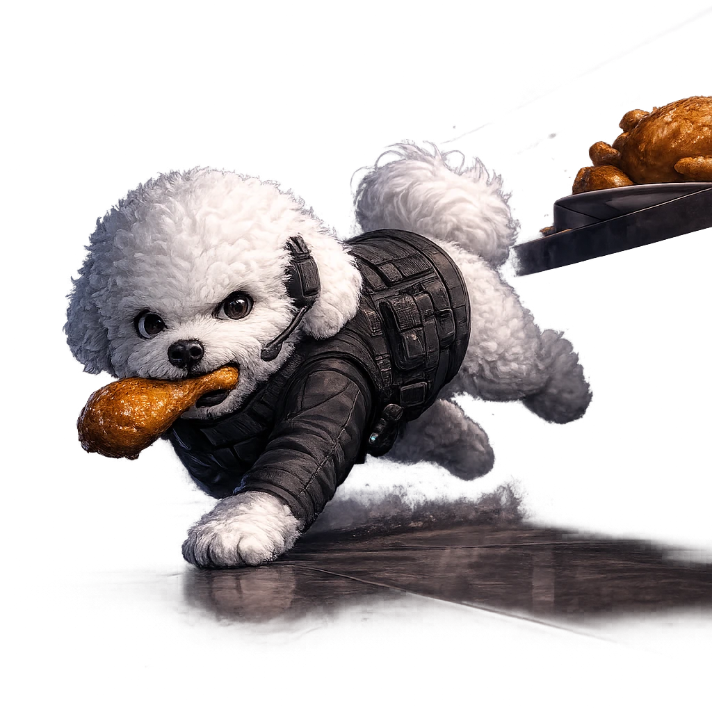 狗狗 INTJ 偷食特种兵结果插画